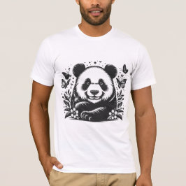 Camiseta Engraçado Panda
