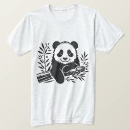 Camiseta Engraçado Panda