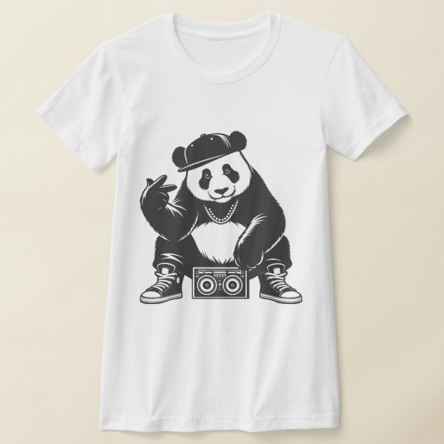 Camiseta Engraçado Panda (Postura )