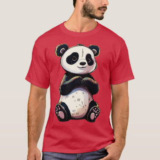 Camiseta Engraçado Panda 1