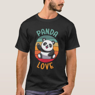 Camiseta Engraçado Panda Bear Panda Love Boys
