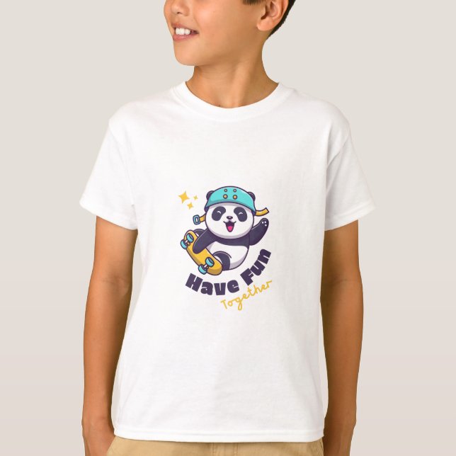 Camiseta Engraçado Panda Bonito Para Animais De Sobrevivênc (Frente)