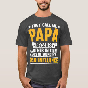 Camiseta Engraçado Papá Art Para Avô Avô Papi Pa
