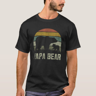 Camiseta Engraçado Papá Bears Cub 1 Kid Dia de os pais Avô