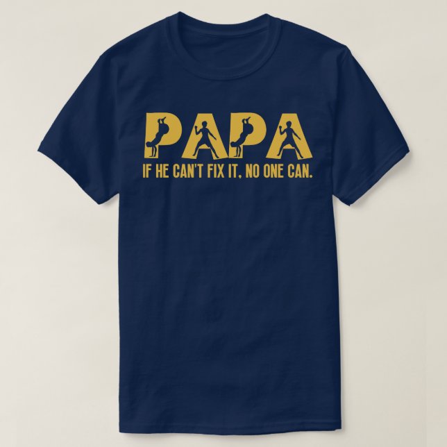 Camiseta Engraçado Papá Birthday 12 (Frente do Design)