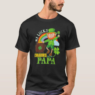 Camiseta Engraçado Papá Paddy Day St Patricks Sortudos Cham