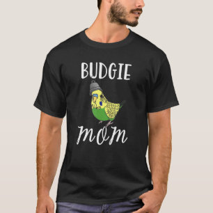 Camiseta Engraçado Papagaio Fofo Bugerigar Lady Green Budge