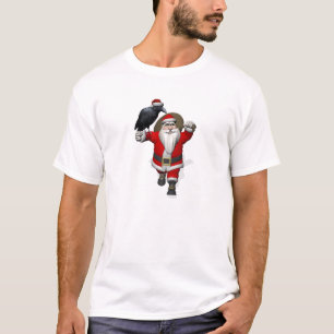 Camiseta Engraçado Papai Noel ama Ravens