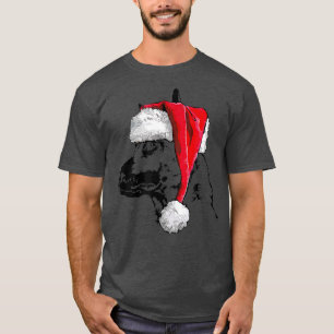 Camiseta Engraçado Papai noel belga Malinois Mãe de Natal