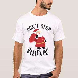 Camiseta Engraçado Papai Noel Cláusula de Natal Presente 