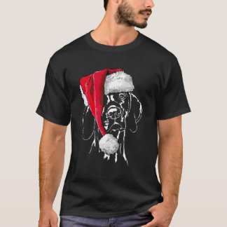 Camiseta Engraçado Papai noel De Vizsla Húngaro Dog Gift Pa
