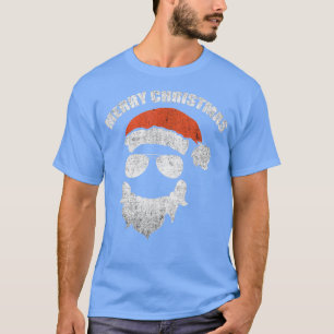 Camiseta Engraçado Papai Noel encara óculos escuros com bar