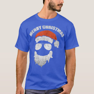 Camiseta Engraçado Papai Noel encara óculos escuros com bar