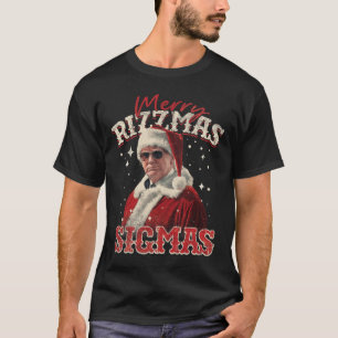 Camiseta Engraçado Papai noel Feliz Rizzmas Sigmas Xmas Paj