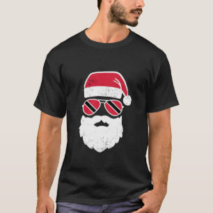 Camiseta Engraçado Papai Noel Trinidade e Tobago Natal
