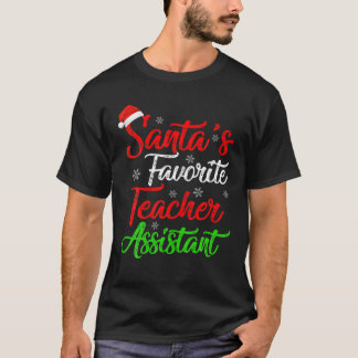 Camiseta Engraçado Papai noel Xmas Favorito Professor Assis