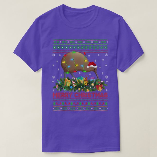 Camiseta Engraçado Papais noeis de árvores de iluminação do (Frente do Design)