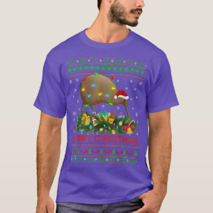 Camiseta Engraçado Papais noeis de árvores de iluminação do
