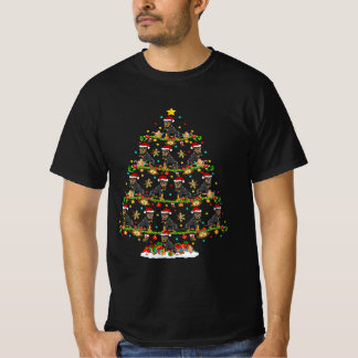 Camiseta Engraçado Papais noeis de Iluminação Xmas Rottweil
