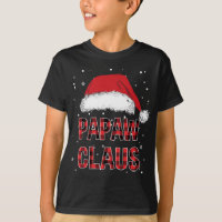 Engraçado Papaw Claus Red Xadrez Família Natal Pjs