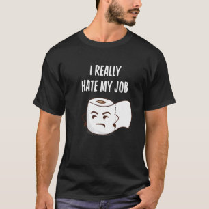 Camiseta Engraçado Papel De Banheiro Que Odeio Meu Banho D