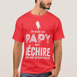 Camiseta Engraçado Papy Tearing Engraçado Avô Tee Gift