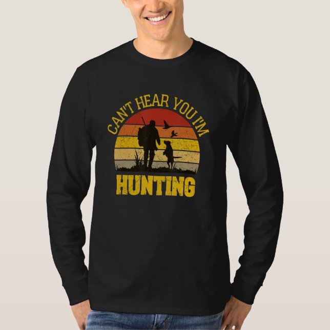 Camiseta Engraçado para o Hunter Husband não te ouve. (Frente)