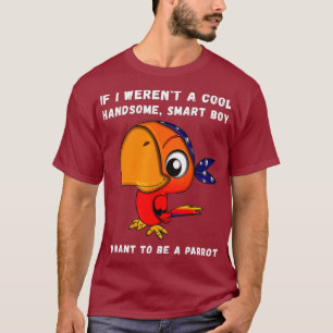 Camiseta Engraçado Parrot Boy Lover Cote Dizendo Piada Bon