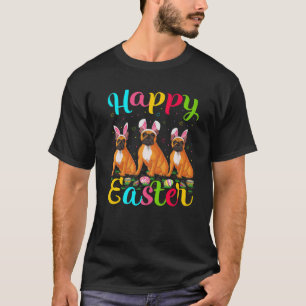 Camiseta Engraçado Páscoa de Ovo Coelho Francês Felz pas