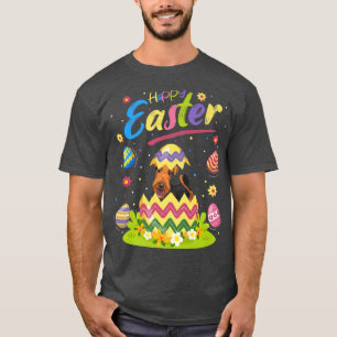 Camiseta Engraçado Páscoa-Ovo Cairn Terrier Dog Feliz Eas