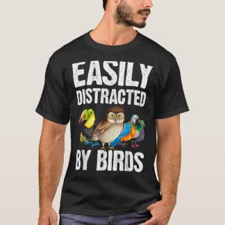 Camiseta Engraçado Pássaro Arte Para Homens Ornitologia Bir