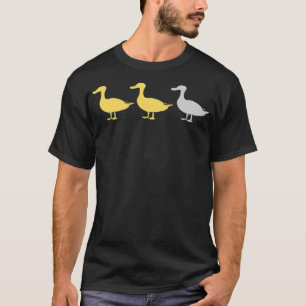 Camiseta Engraçado Pato Cinza Pato Pato Labrador negro Pat