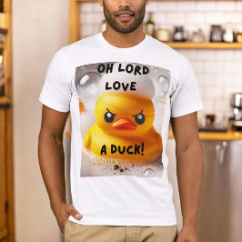 Camiseta Engraçado Pato de Borracha, Deus Ama Uma Cotação D