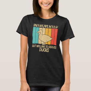 Camiseta Engraçado Pato Para Homens Mallard Mandarin Duck L