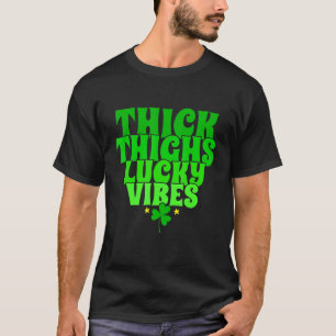 Camiseta Engraçado Patricks Espessos Sortudos Víblias Leg