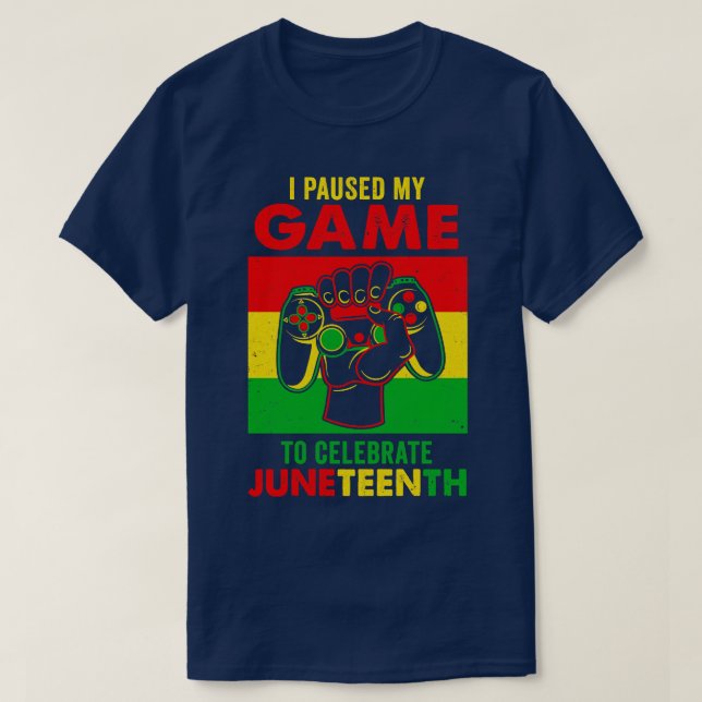 Camiseta Engraçado Pausar Meu Jogo Para Comemorar A 19ª Bla (Frente do Design)