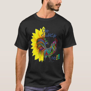 Camiseta Engraçado! Pé sem galinha e girassol