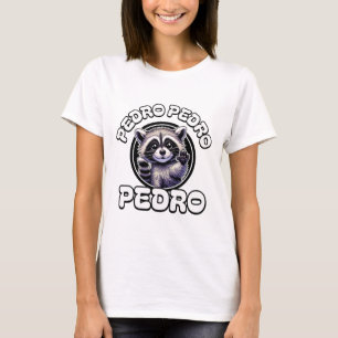 Camiseta Engraçado Pedro Dancing Raccoon Internet popular