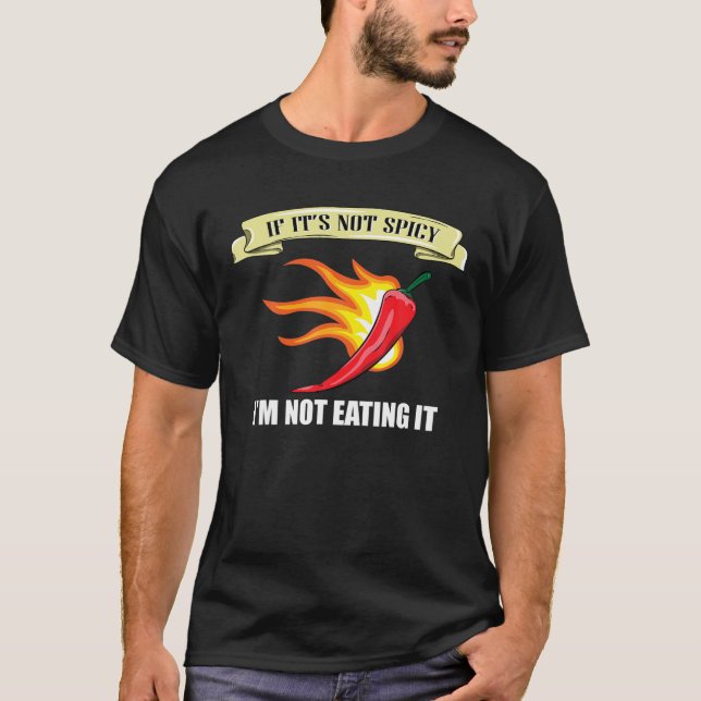 Camiseta Engraçado Pepper Gift Men Mulheres Com Comida Quen (Frente)