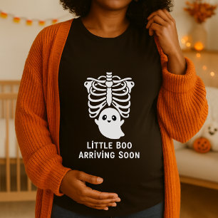 Camiseta Engraçado Pequeno Boo Chegando em Breve no Dia das