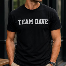 Camiseta Engraçado Personalizado Equipe Dave Aniversário