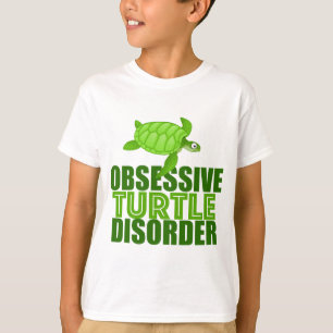 Camiseta Engraçado Perturbação Obsessiva das Tartarugas