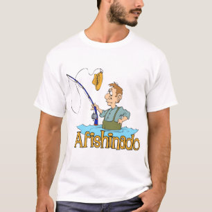 Camiseta Engraçado Pesca Afishinado