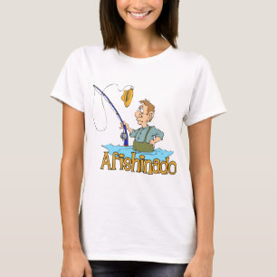 Camiseta Engraçado Pesca Afishinado