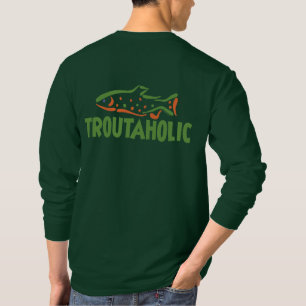 Camiseta Engraçado Pesca de Trutas