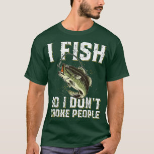 Camiseta Engraçado Pescar Homens Mulheres