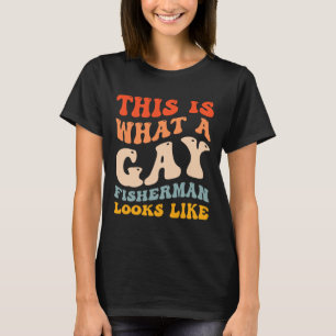 Camiseta Engraçado Pescar Orgulho gay Que Parece Um Pescado