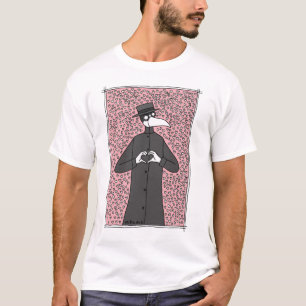 Camiseta Engraçado Peste Doutor ama Pastel Gótico Cachorr