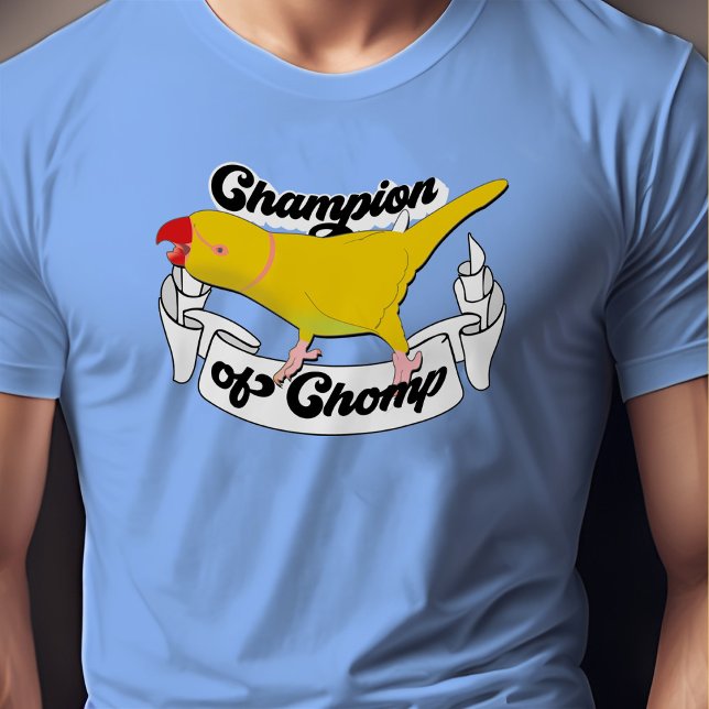 Camiseta Engraçado Pet-Papagaio Amarelo (Criador carregado)