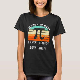 Camiseta Engraçado Pi Day Eu tenho amor infinito por Pi Cot